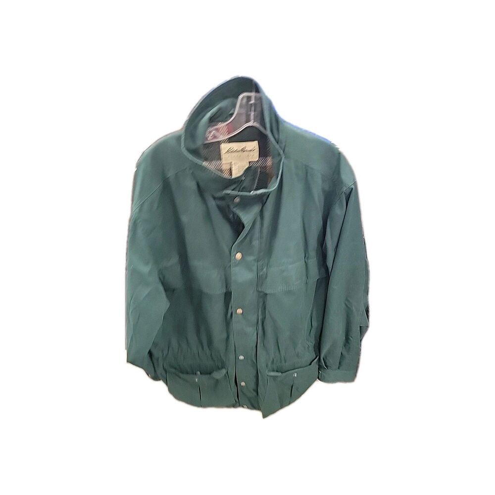 VTG Eddie Bauer Mens Medium Wool Lined chore coat jacket Mountain Parka Green
